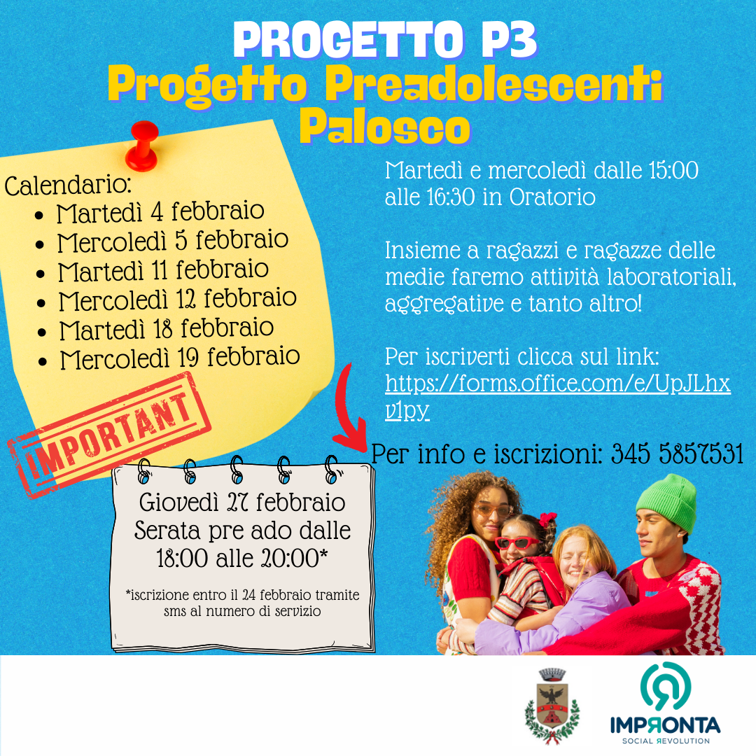 Prossime date dei progetti ADO e PRE ADO