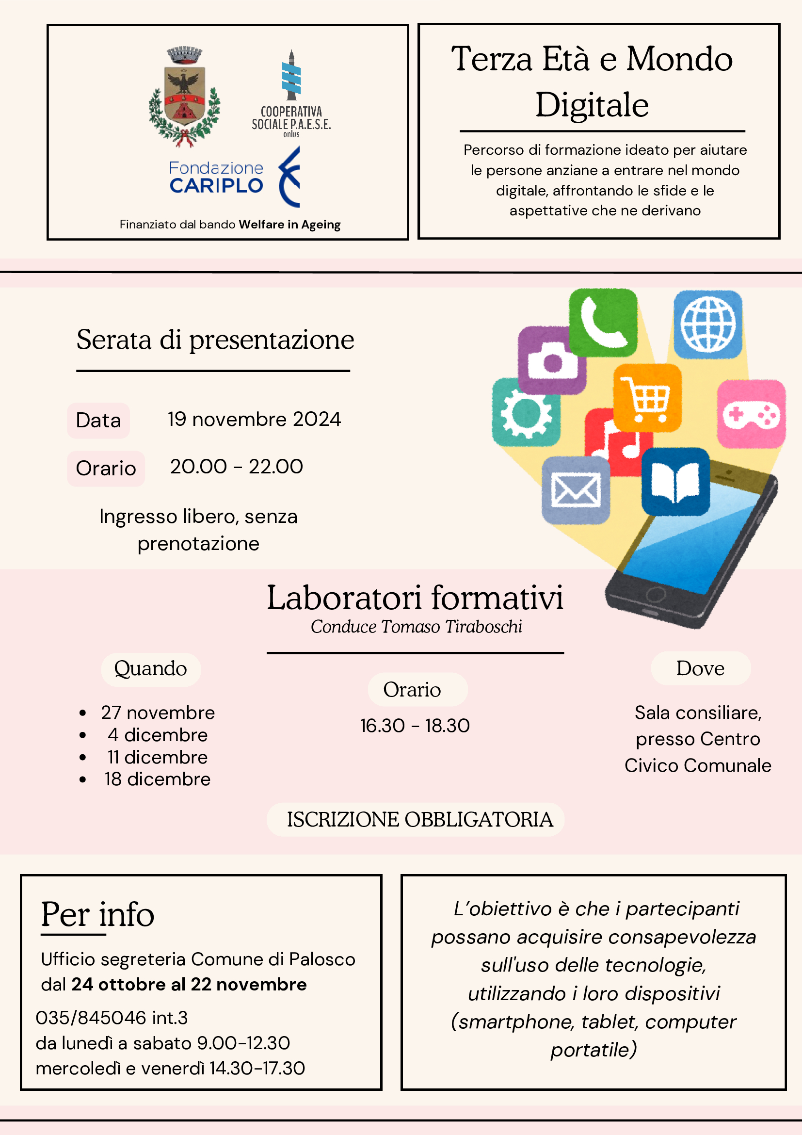 PERCORSO FORMATIVO -Terza Età e Mondo Digitale